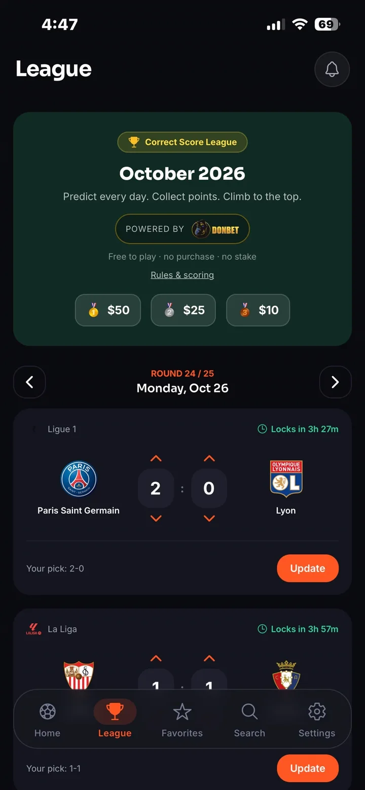 League — the gamified layer
