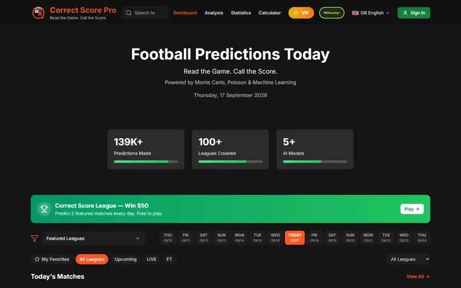 Correct Score Pro
