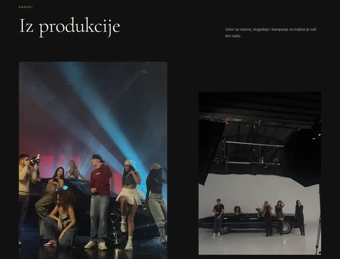 RAA Team — produkcija